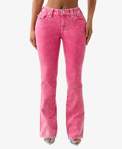 True Religion Women's Becca Big T Bootcut Flap Jeans