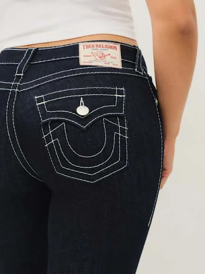 True Religion Women's Becca Big T Flap Bootcut Jean