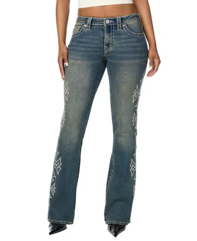 True Religion Women's Becca Boot Mid-rise Bootcut Stretch Jeans In Blue