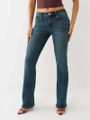 True Religion Women's Becca Crystal Flap Bootcut Jean In Blue