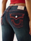 True Religion Women's Becca Crystal Horseshoe Super T Bootcut Jean