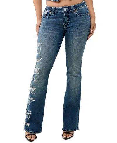 True Religion Women's Becca Low-rise Bootcut Y2k Jeans In Blue