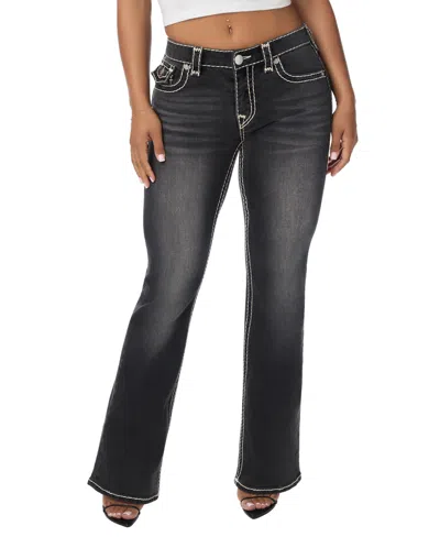 True Religion Women's Becca Low-rise Cotton-blend Bootcut Jeans In Black