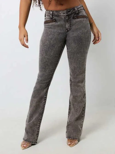 True Religion Women's Becca Mid Rise Big T Bootcut Jean