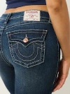 True Religion Women's Becca Mid Rise Big T Bootcut Jean In Blue
