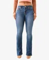 True Religion Women's Becca Mid Rise Big T Bootcut Jeans In Ivyside