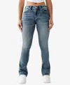 True Religion Women's Becca Mid Rise Big T Bootcut Jeans In Sun Blazed