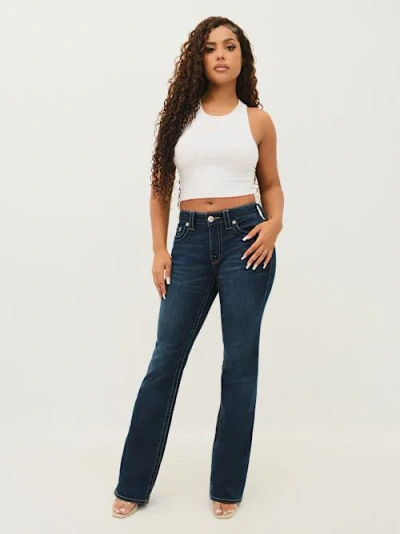 True Religion Women's Becca Mid Rise Bootcut Jean