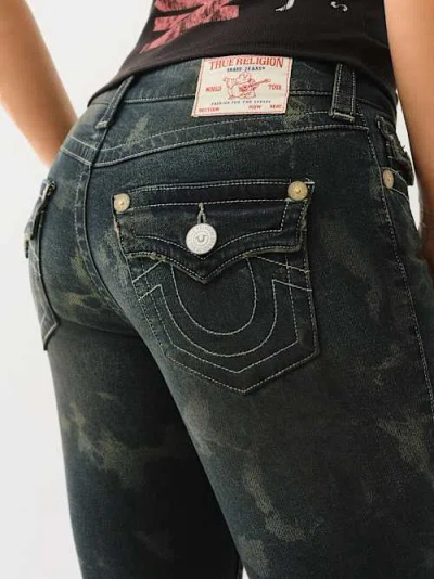 True Religion Women's Becca Mid Rise Bootcut Jean In Blue