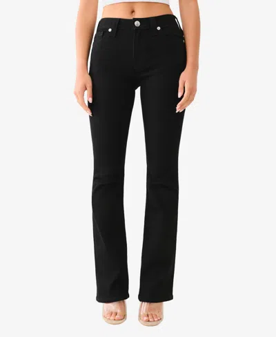 True Religion Women's Becca Mid Rise Bootcut Jeans In Black Rinse