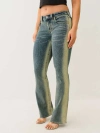 True Religion Women's Becca Mid Rise Faded Bootcut Jean