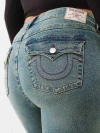True Religion Women's Becca Mid Rise Flap Bootcut Jean In Blue