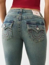 True Religion Women's Becca Mid Rise Flap Bootcut Jean In Multi