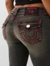 True Religion Women's Jennie Big T Skinny Jean In Black