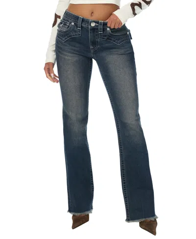 True Religion Women's Becca Mid-rise Bootcut Jeans In Blue