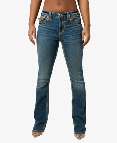 True Religion Women's Becca Super Q Flap Bootcut Jeans In Champaign