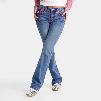 True Religion Women's Becca Super T Mid-rise Bootcut Jeans In Blue