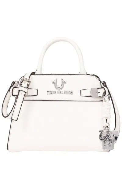True Religion Women's Beckham Belted Tote Bag In White