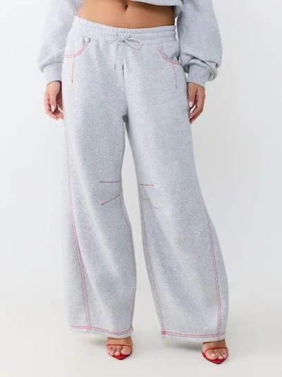True Religion Women's Big T Barrel Sweatpant In Blue