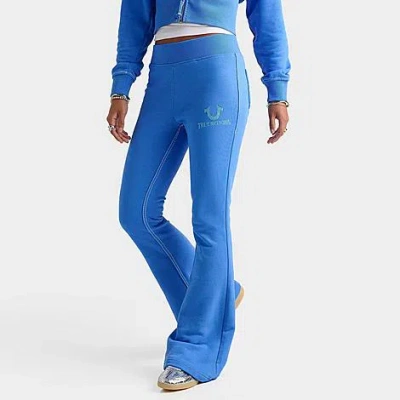 True Religion Women's Big T Flare Sweatpants In Blue