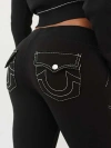 True Religion Women's Big T Flared Sweatpant In Black