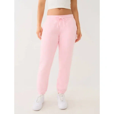 True Religion Women's Big T Logo Jogger Pants In Pink