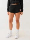 True Religion Big T Sweat Short In Animal Print
