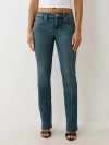 True Religion Billie Mid Rise Straight Leg Jeans In Blue