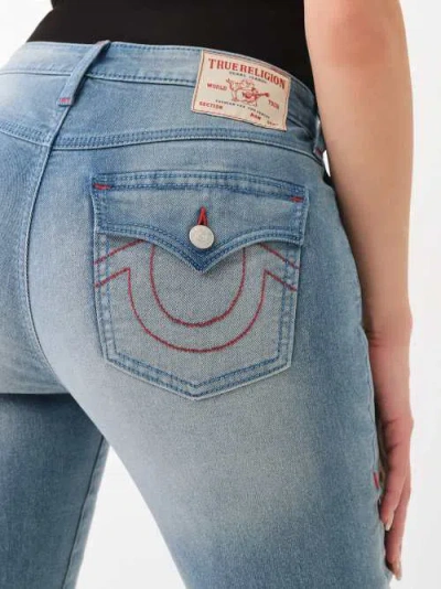 True Religion Women's Billie Mid Rise Straight Jean