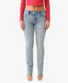 TRUE RELIGION WOMEN'S BILLIE MID RISE SUPER T STRAIGHT JEANS