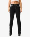 True Religion Women's Billie Straight Jeans In Black