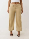 True Religion Women's Bobbi Baggy Cargo Jogger In Neutral