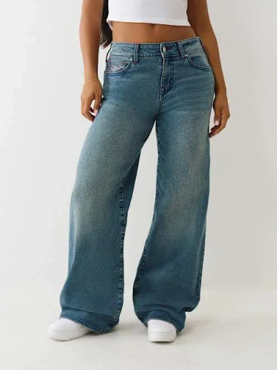 True Religion Women's Bobbi Baggy Jean In Blue
