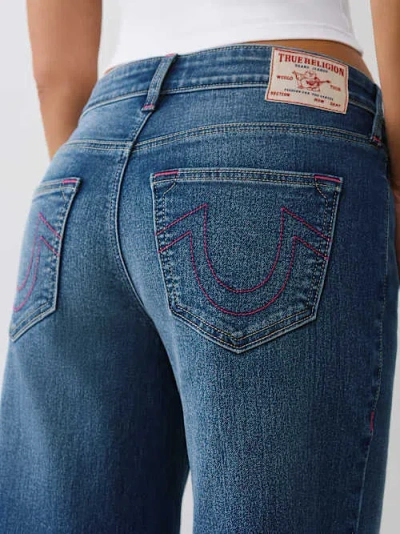 True Religion Women's Bobbi Baggy Jean In Blue