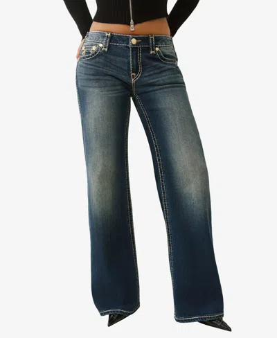 True Religion Women's Bobbi Low-rise Baggy Jeans In Blue