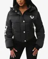 True Religion Women's Branded Nylon Puffer Jacket In Black