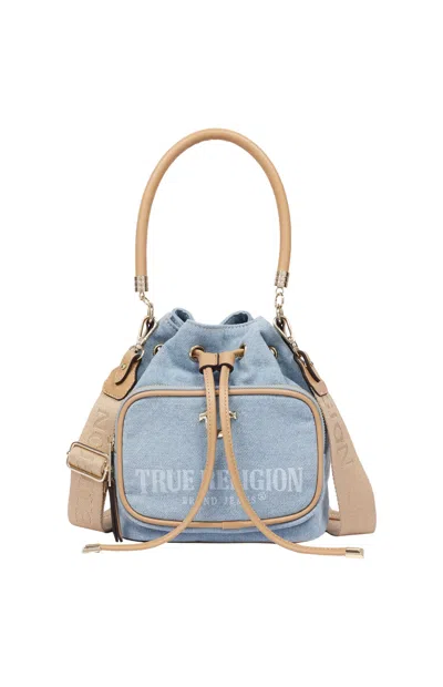 True Religion Women's Bryce Jean & Pu Bucket Bag In Denim