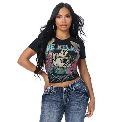 True Religion Women's Buddha Face Baby T-shirt In Multi