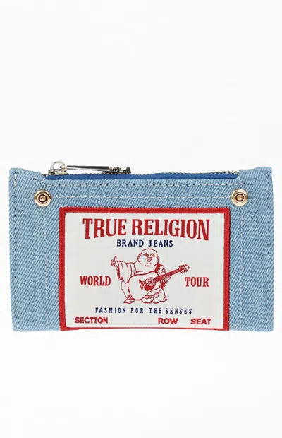 True Religion Women's Buddha Patch Small Wallet In Denim