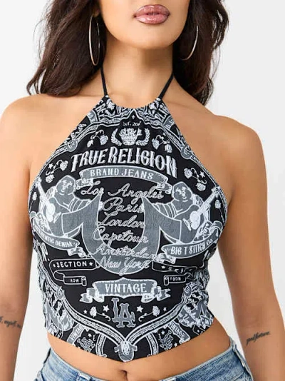 True Religion Women's Buddha Scarf Top In Multi
