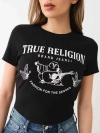 True Religion Women's Butterfly Buddha Baby T-shirt In Black