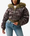 True Religion Women's Camo Relaxed Girlfriend Jacket In Brown