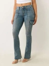 True Religion Women's Cargo Bootcut Jean