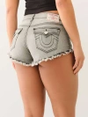 True Religion Women's Cheeky Frayed Short