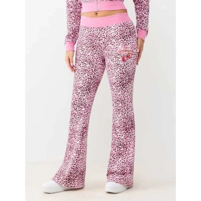 True Religion Women's Cherry Leopard Bootcut Pant In Brown