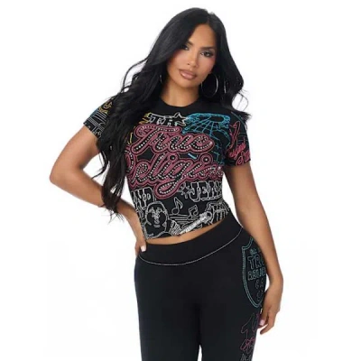 True Religion Women's City Stitch Baby T-shirt In Multi
