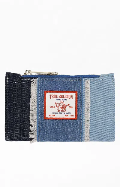 True Religion Women's Colin Highbridge Patchwork Denim Mini Wallet In Denim Blue
