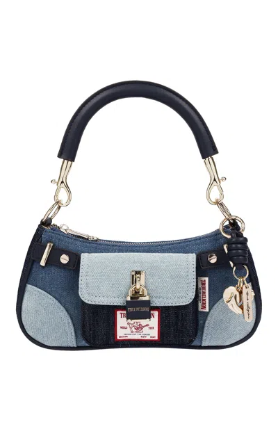 True Religion Women's Color Block Denim Shoulder Bag In Multi