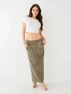 True Religion Women's Convertible Sadie Maxi Cargo Skirt In Brown
