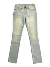 True Religion Women's Cora Straight Light Wash Skinny Jeans In Blue In Blue